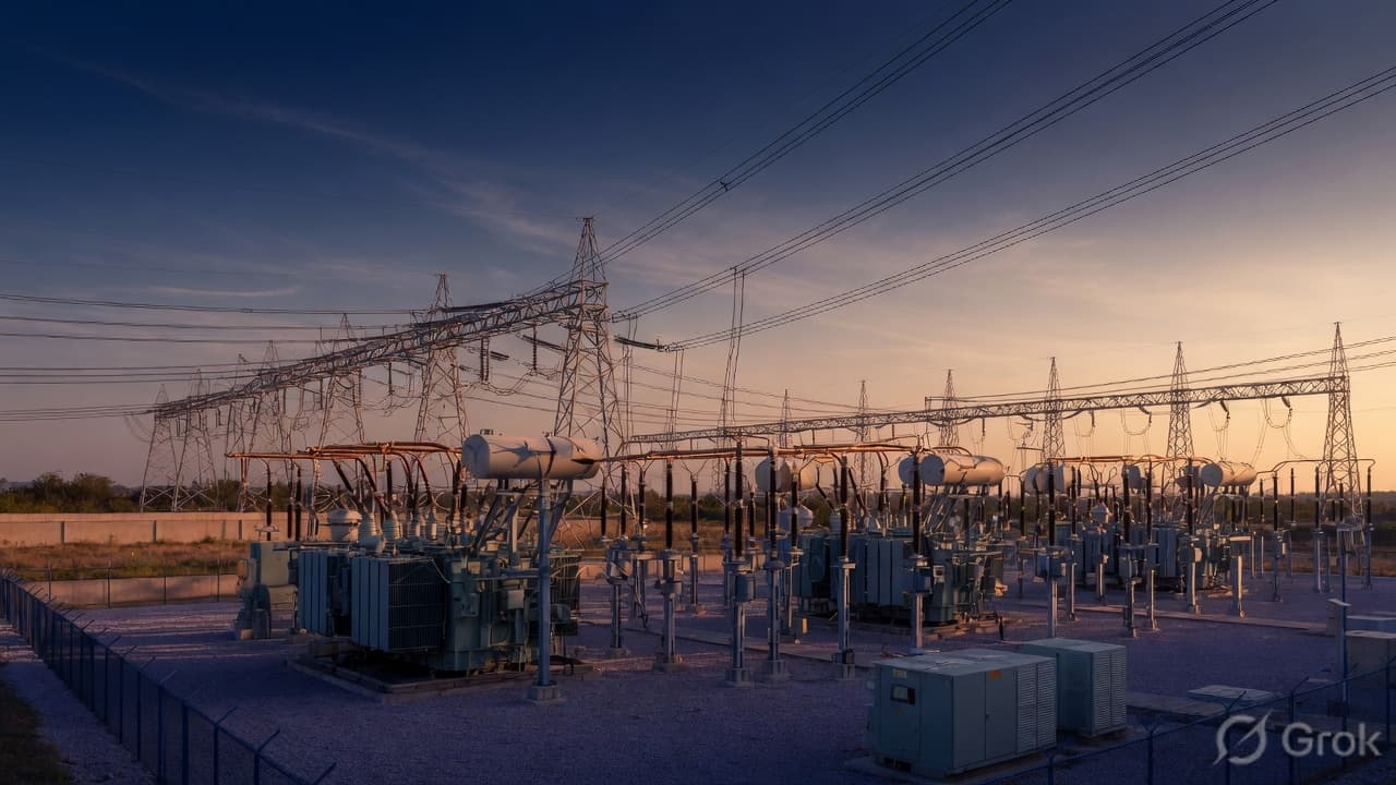 Energy infrastructure — atmospheric image until Karnataka site photography is published